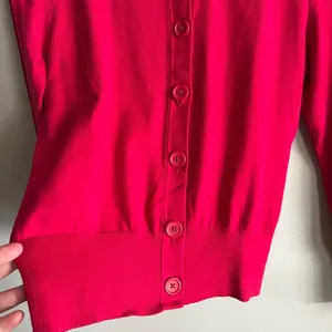 Banana Republic Y2K Hot Pink Fitted Button Cardigan Sweater Small thumbnail 5