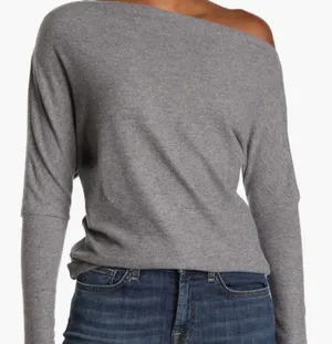 Astr The Label Off the Shoulder Long Sleeve Sweater thumbnail 1