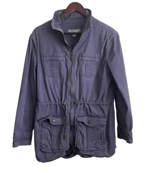 Gander Mountain Women Utility Jacket‎ M Blue Zip Hiking Camping Gorpcore Outdoor thumbnail 1