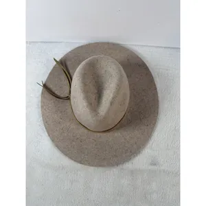 Altard State 100% Wool Brick Brown Hat Brim‎ Sz 14-3-4 Packable Leather Accent thumbnail 7