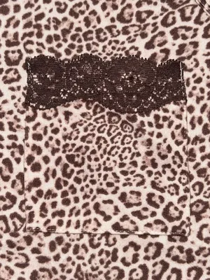 Marilyn Monroe Animal Print Tank Top with Lace Detail size Large thumbnail 4