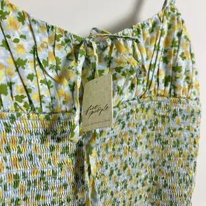 FREE PEOPLE Lavender Daze Dress in Green Combo Size Medium NWT thumbnail 6
