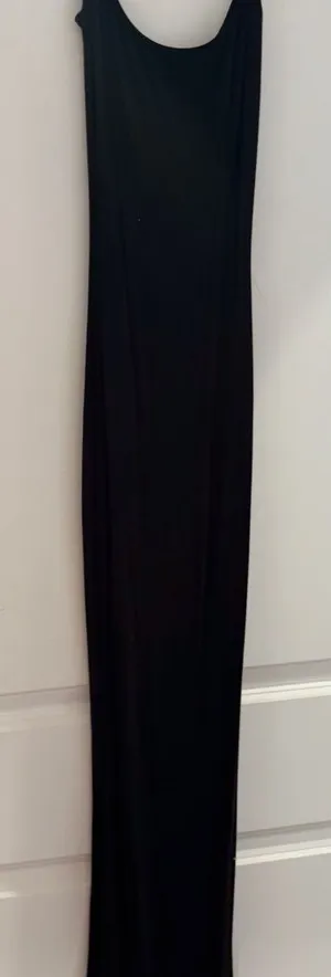 SKIMS Black Sleeveless Maxi Slip Dress thumbnail 1