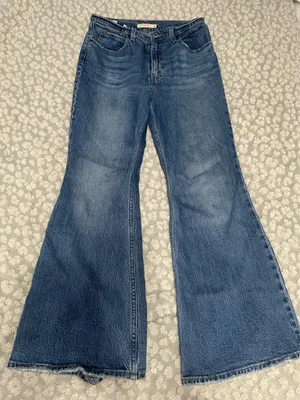 Levi’s Dark Wash 70s Flare Jeans High-Rise 29 thumbnail 1