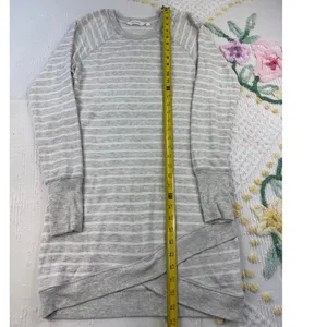 Athleta XS Striped Dress Lounge Long Sleeve Thumb Hole Lightweight Comfy‎ thumbnail 2