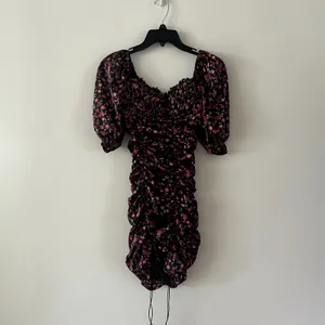 For Love and Lemons Melrose Floral Ruched Lace Mini Dress Size XS thumbnail 2