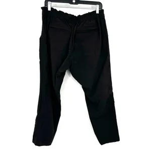Athleta Size 10 P Black Pants Elastic Waist‎ Adjustable Athletic Athleisure thumbnail 2