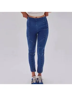 Free People Bella Moto Skinny Women’s Blue Jeans Size 29 thumbnail 2