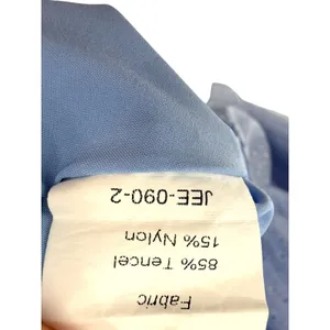 JessaKae Light Blue Smocked Puff‎ Sleeve Floral Swiss Dot Midi Dress Small thumbnail 6