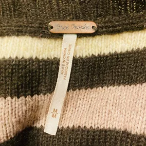 Free People Rolla Costa open sweater duster cardigan with southwestern motif. M thumbnail 7