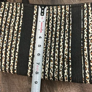 Sun n Sand Vertical Striped Leopard Print Bag Tote Handbag‎ Purse Shoulder Strap thumbnail 8