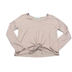 HIPPIE ROSE lightweight pink sweater thumbnail 2