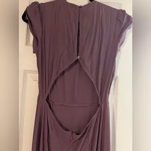 New Olivaceous Plum back cutout maxi dress thumbnail 2