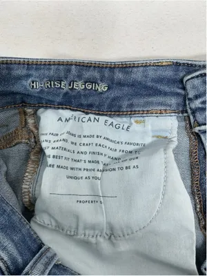 Womans American Eagle Next Level Stretch Blue Jeans Size 4 thumbnail 4