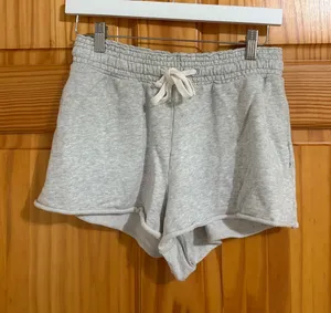 American Eagle Size Small Grey High-Rise Loungewear Athleisure Shorts thumbnail 1
