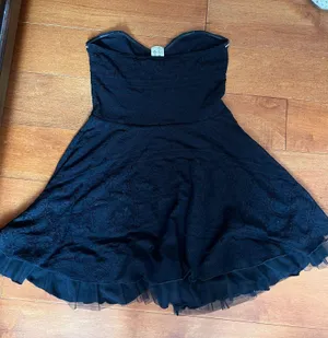 Free People Strapless lace sequin detail dress thumbnail 4
