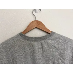 Abercrombie & Fitch Women's Gray Cropped Sweatshirt Floral Embroidery Small thumbnail 6