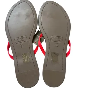 J. Crew leather Thong Sandals Neon pink Sz 6 FINAL PRICE thumbnail 8