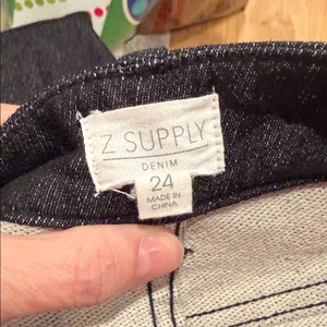 Z Supply Women's‎ Black Straight Leg Jeans 24 thumbnail 4
