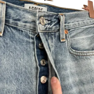AGOLDE Women's Jamie High Rise Classic Jeans Resolution Wash Size‎ 26 Distressed thumbnail 6