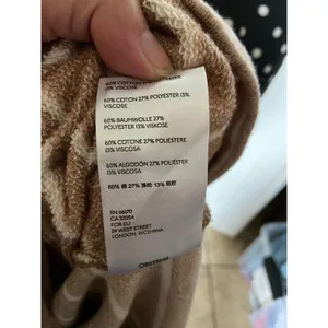 Anthropologie Womens Sweatshirt‎ Size XS Devin Textured Striped Tan Cream thumbnail 11