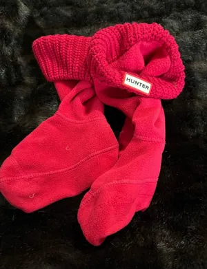 Hunter L 'Chunky' Cabled Cuff boot Socks thumbnail 1