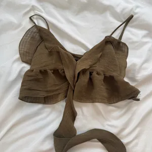 Zara Olive Textured Blouse thumbnail 1