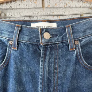 ARITZIA DENIM FORUM Farrah Hi Rise Wide Leg Jeans Womens 32 Blue Dark Wash Pants thumbnail 10