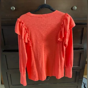 Long Sleeve Pilcro Ruffle Top thumbnail 2