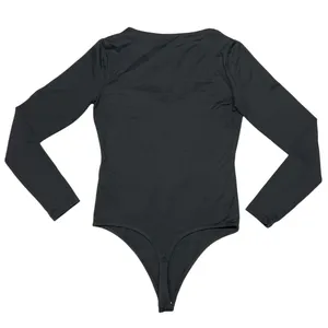 Abercrombie‎ & Fitch Bra Free Seamless Deep V Bodysuit Black Small thumbnail 2