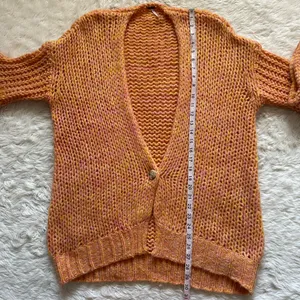 Free People Cardigan Home Town Cardi Sweater Bell Sleeves Sugar Candy Combo XS thumbnail 12