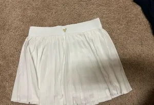 White Alo Yoga Pleated Tennis Skirt thumbnail 1