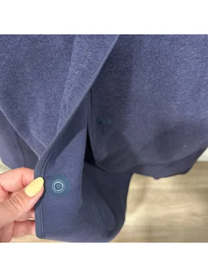 Lululemon City Bound Wrap Snap Jacket Women's Medium Indigo Hooded Gorpcore thumbnail 4