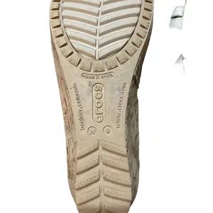 Crocs‎ Leigh Cork Beige Wedge sandals Leather Straps Womens thumbnail 5