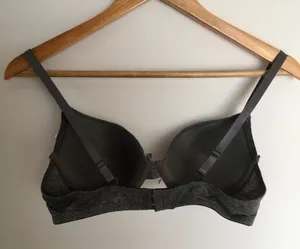 Lace Bra, 34C Gray Size 34 C thumbnail 2