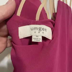 Umgee‎ Women Mini Dress Size Medium Pink Strappy Racerback Sundress Bohemian thumbnail 7