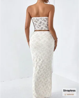 White lace 2 piece set SHEIN  thumbnail 2