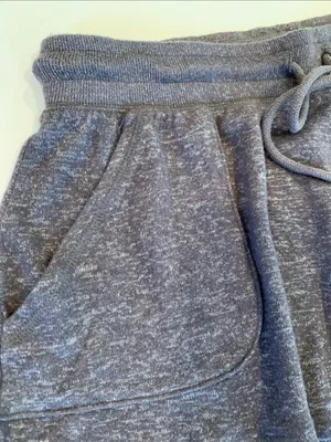 Aeropostale Women’s Medium Dark Taupe Soft Knit Drawstring Lounge Short Shorts thumbnail 2