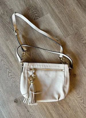 Michael Kors Cream Tassel Crossbody Shoulder Bag thumbnail 1