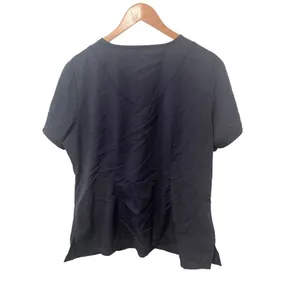 Grey’s Anatomy Dark Navy Blue Short Sleeve Active‎ Scrub Top thumbnail 2