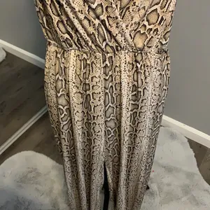 Blue Blush Leopard Print Jumpsuit thumbnail 3