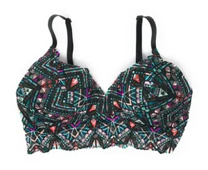 Victoria's Secret PINK Tropical Lace Push Up Bralette XS thumbnail 1