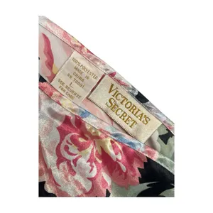 Vintage 90s Victorias Secret Nightgown Womens Large Pink Floral Chemise Satin thumbnail 3