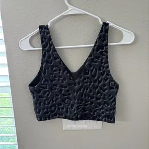 Aerie Blue Fitted Crop Tank Top thumbnail 3