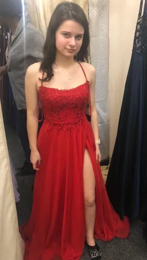 Red Prom Dress thumbnail 1