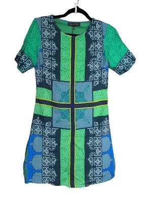 Hemant & Nandita sequined print shift dress XS thumbnail 1