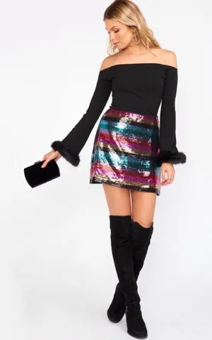 Show Me Your Mumu |‎ Women’s Kalana Top Black Stretch M - Retail $138.00 thumbnail 1