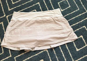 Lululemon Skirt Pace Rival Mid-Rise White 8 thumbnail 1