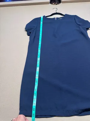 Lulu's Navy Short Sleeve Shift Mini Dress thumbnail 8