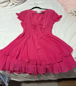 Hello Molly Hot Pink Dress thumbnail 2